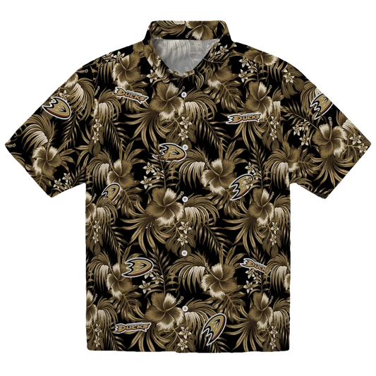 Anaheim Ducks Hawaiian Shirt - Hibiscus Exotic - Moonbestprint