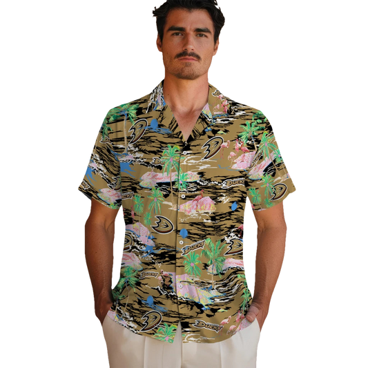Anaheim Ducks Hawaiian Shirt - Hawaii Island - Moonbestprint