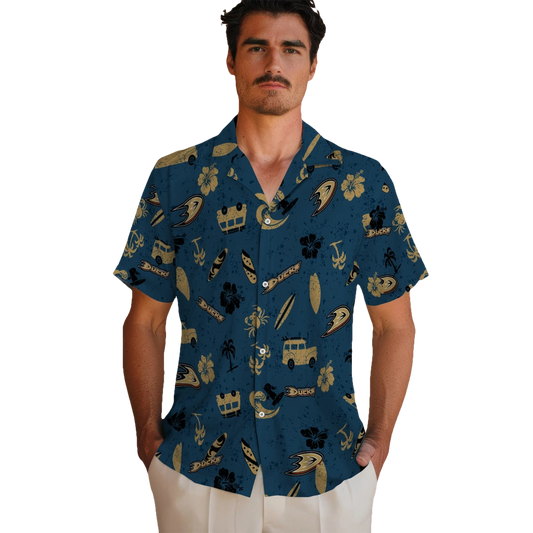 Anaheim Ducks Hawaiian Shirt - Beach Vibe - Moonbestprint