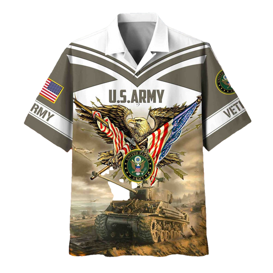 American Pride US Veterans Hawaii Shirt - Moonbestprint