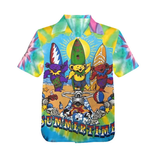 70's Music Grateful Dead Summertime Hawaiian Shirt - Moonbestprint