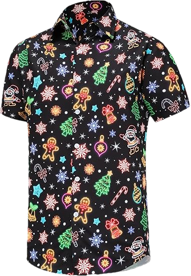 2026 Christmas Twinkle Lights Holiday Hawaiian Shirt - Moonbestprint
