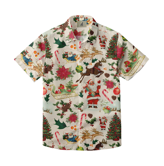 2026 Christmas Vibrant Traditional Christmas Hawaiian Shirt - Moonbestprint