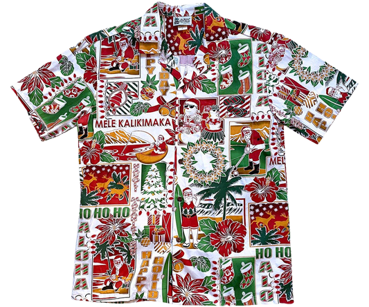 2026 Christmas Traditions White Hawaiian Shirt - Moonbestprint