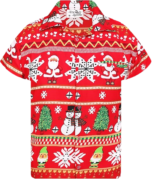 2026 Christmas Traditional Holiday Theme Hawaiian Shirt Red - Moonbestprint
