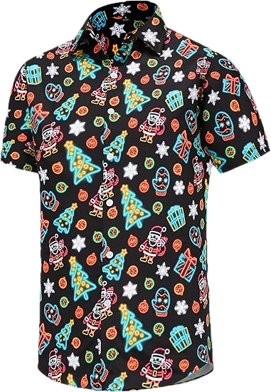 2026 Christmas Sparkling Lights Holiday Hawaiian Shirt - Moonbestprint