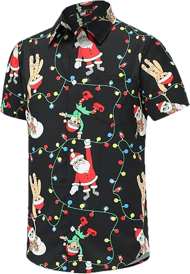 2026 Christmas Santa Claus Joyful Holiday Hawaiian Shirt - Moonbestprint