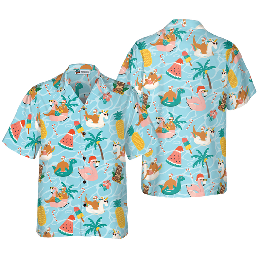 2026 Christmas Santa Beach Summer Hawaiian Shirts - Moonbestprint