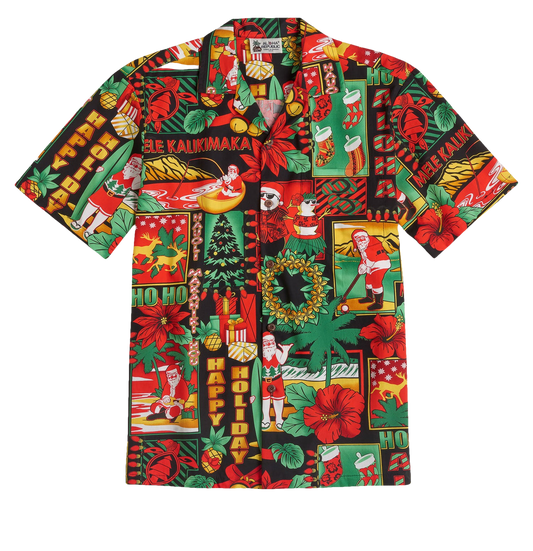 2026 Christmas Jolly Santa on Vacation Hawaiian Shirt - Moonbestprint