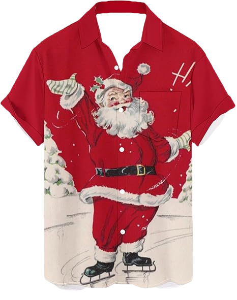 2026 Christmas Jolly Santa Holiday Hawaiian Shirt - Moonbestprint