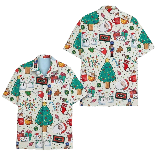 2026 Christmas Hawaiian Shirt Holiday Shirt Button Down - Moonbestprint