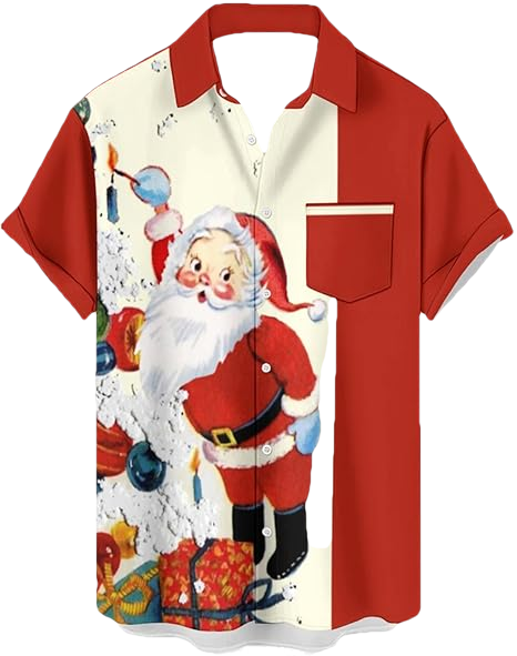 2026 Christmas Happy Santa Vacation Hawaiian Shirt - Moonbestprint