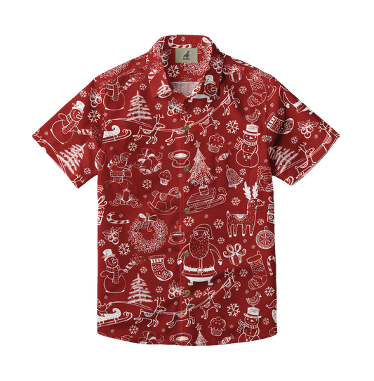 2026 Christmas Cheerful Traditional Christmas Hawaiian Shirt - Moonbestprint