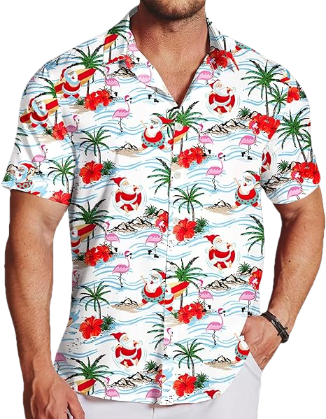 2026 Christmas Chill Santa Holiday Hawaiian Shirt - Moonbestprint
