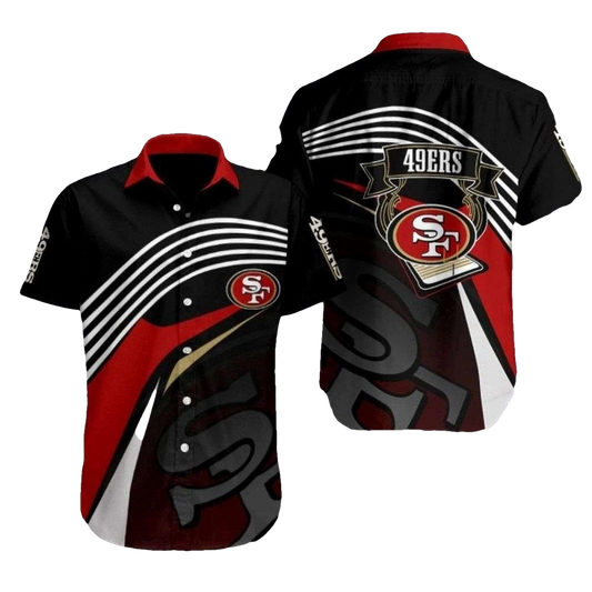 Streamline San Francisco 49ers Modern Waves Hawaiian Shirt - Moonbestprint