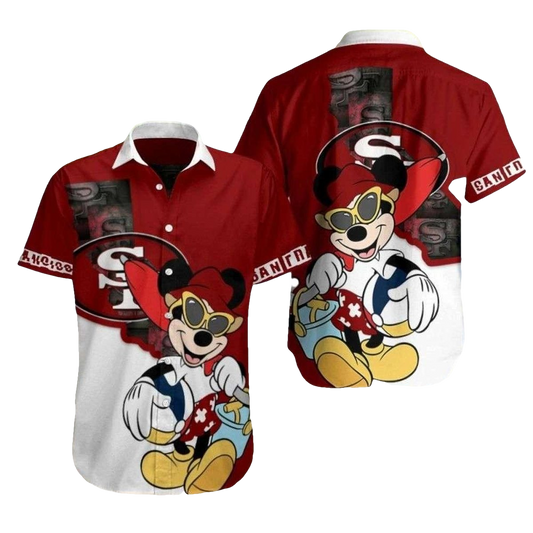 San Francisco 49ers Mickey Playful Hawaiian Shirt - Moonbestprint