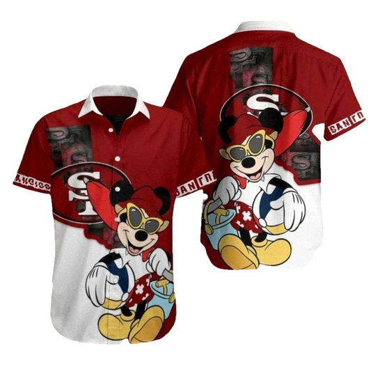 San Francisco 49ers Mickey Playful Hawaiian Shirt - Moonbestprint