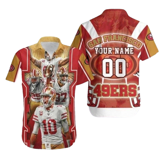Personalized San Francisco 49ers Legends Hawaiian Shirt - Moonbestprint