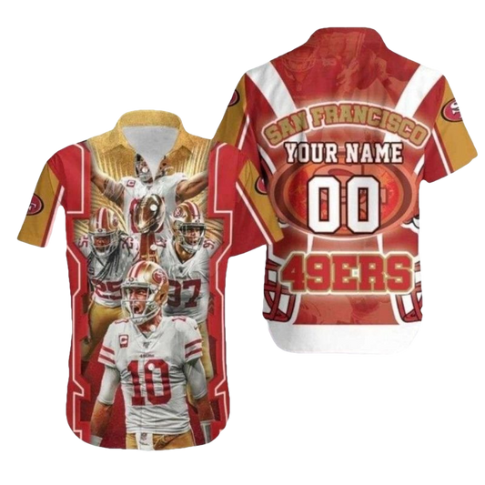 Personalized San Francisco 49ers Legends Hawaiian Shirt - Moonbestprint
