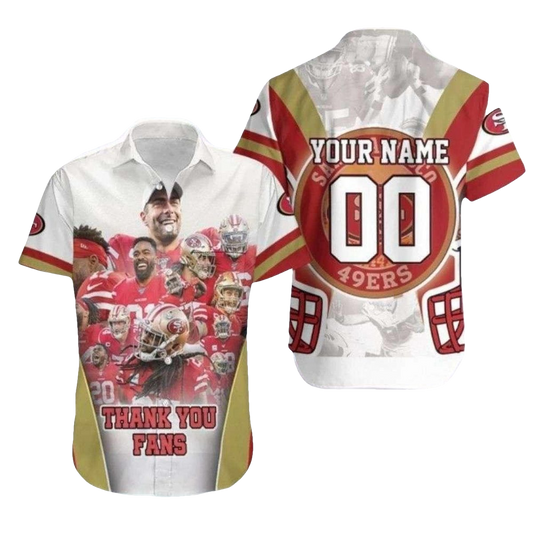 Personalized Fan Appreciation Team Collage 49ers Hawaiian Shirt - Moonbestprint