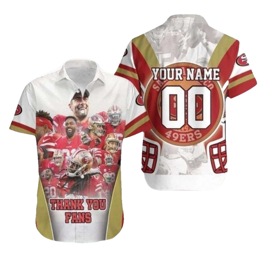 Personalized Fan Appreciation Team Collage 49ers Hawaiian Shirt - Moonbestprint