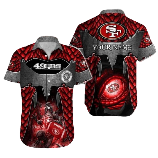 Personalized Dragon's Breath 49ers Mystical Red Hawaiian Shirt - Moonbestprint