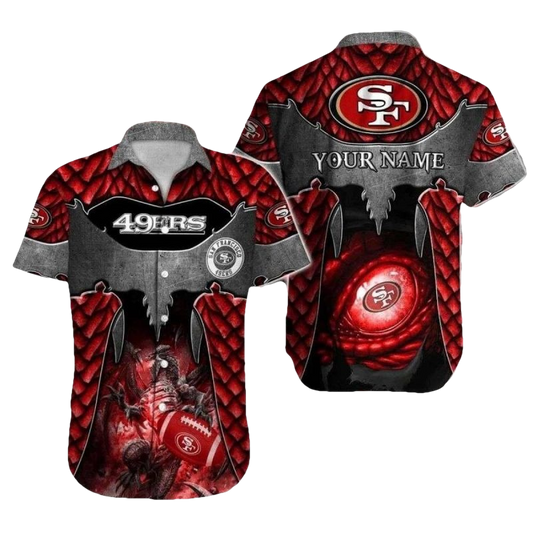 Personalized Dragon's Breath 49ers Mystical Red Hawaiian Shirt - Moonbestprint