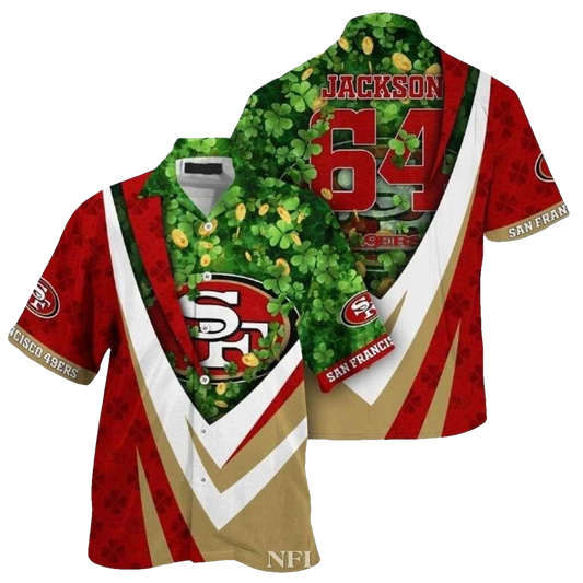 Jackson 64 San Francisco 49ers Hawaiian Shirt - Moonbestprint