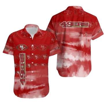 49ers Red Cloud Featuring Bold Hawaiian Shirt - Moonbestprint