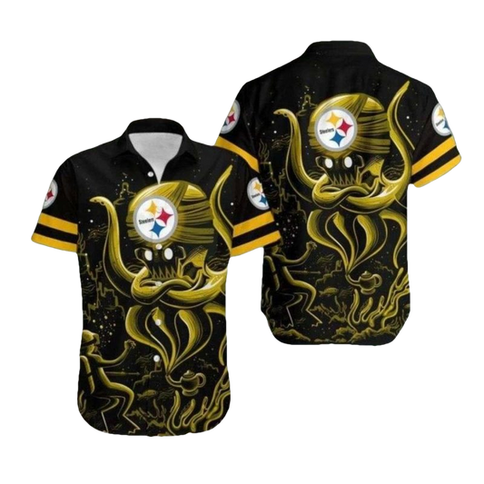 Pittsburgh Steelers Mystical Seas Creature Hawaiian Shirt - Moonbestprint