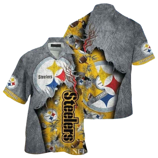 Pittsburgh Steelers Logo And Jesus Oceanic Treasure Hawaiian Shirt - Moonbestprint