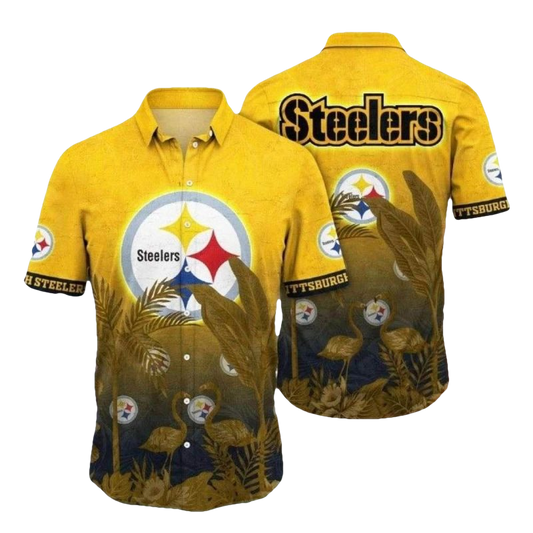 Pittsburgh Steelers Jungle Roar Team Spirit Hawaiian Shirt - Moonbestprint