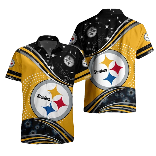 Pittsburgh Steelers Galaxy Sky Hawaiian Shirt - Moonbestprint