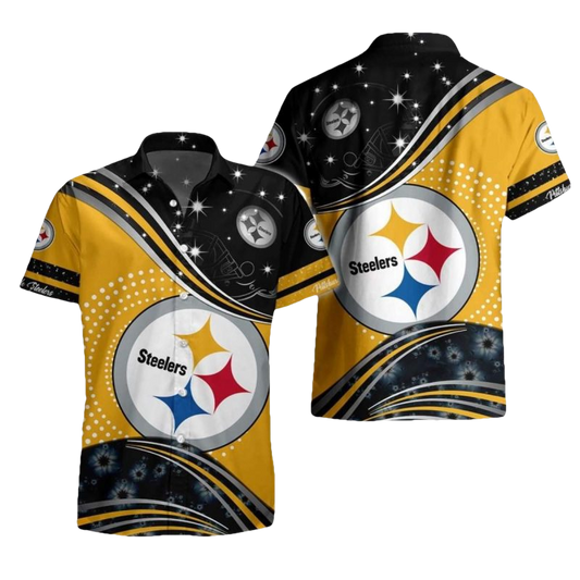 Pittsburgh Steelers Galaxy Sky Hawaiian Shirt - Moonbestprint