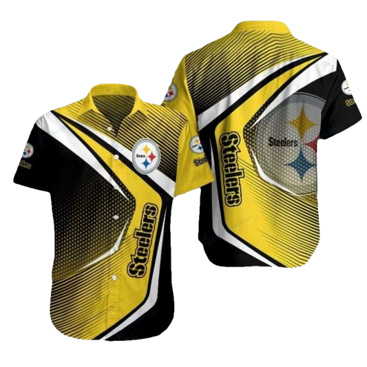 Pittsburgh Steelers Dynamic Play Gold Rush Hawaiian Shirt - Moonbestprint