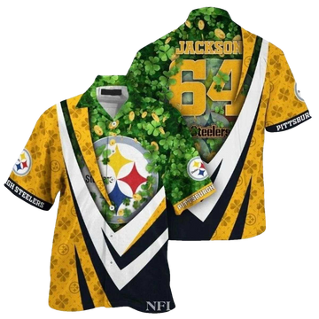 Personalized Pittsburgh Steelers Logo And Patrick Day Hawaiian Shirt - Moonbestprint