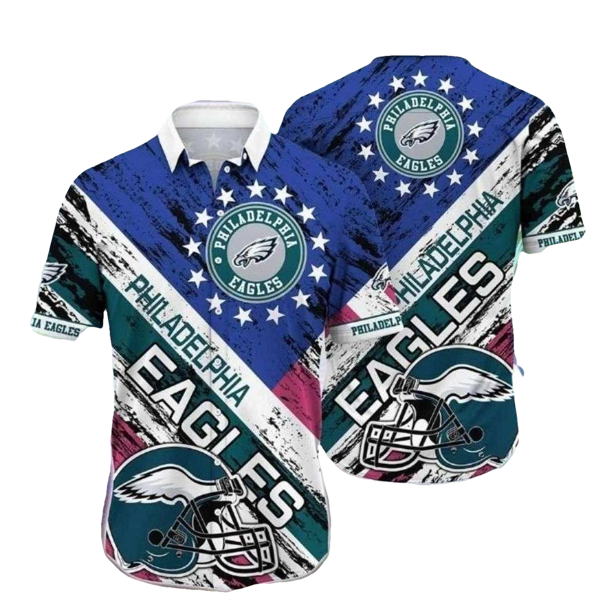 Star Spangled Fly Philadelphia Eagles Fly Hawaiian Shirt - Moonbestprint