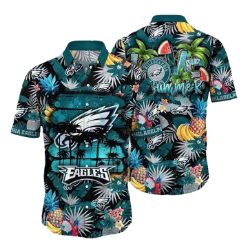 Philadelphia Eagles Pineapple Groove Hawaiian Shirt - Moonbestprint