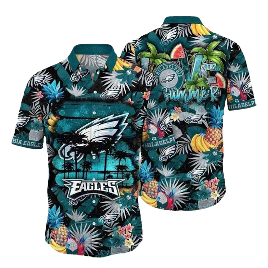 Philadelphia Eagles Pineapple Groove Hawaiian Shirt - Moonbestprint