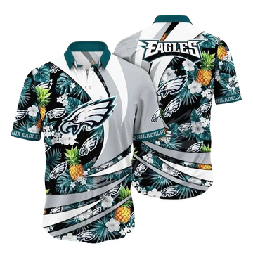 Philadelphia Eagles Pineapple Paradise Hawaiian Shirt - Moonbestprint