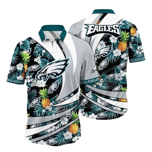 Philadelphia Eagles Pineapple Paradise Hawaiian Shirt - Moonbestprint