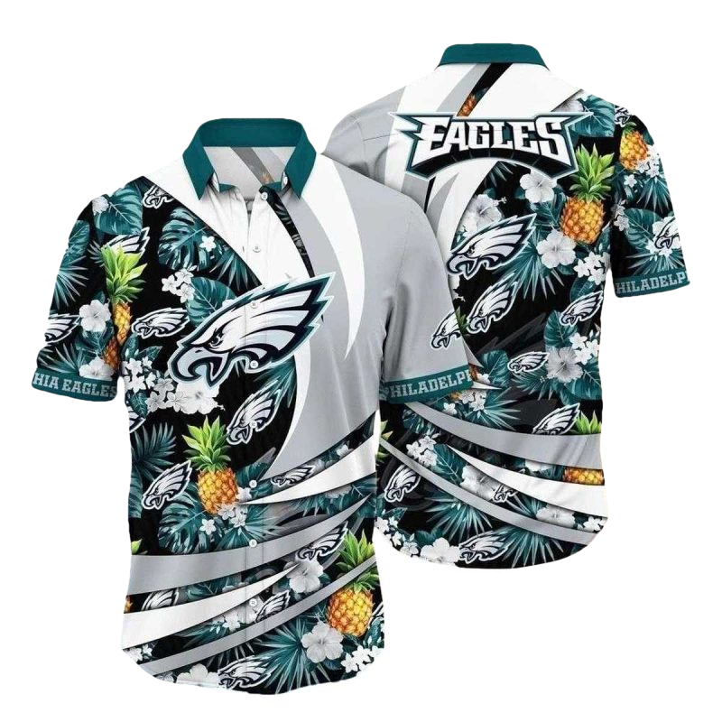 Philadelphia Eagles Pineapple Paradise Hawaiian Shirt - Moonbestprint