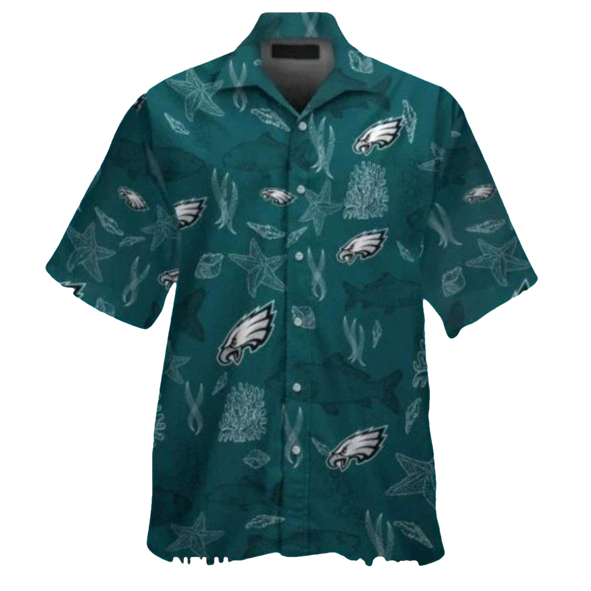 Philadelphia Eagles Ocean Coral Hawaiian Shirt - Moonbestprint