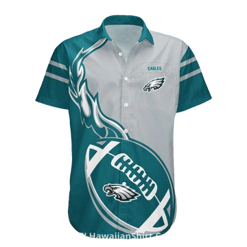 Philadelphia Eagles Football Flame Tribal Hawaiian Shirt - Moonbestprint