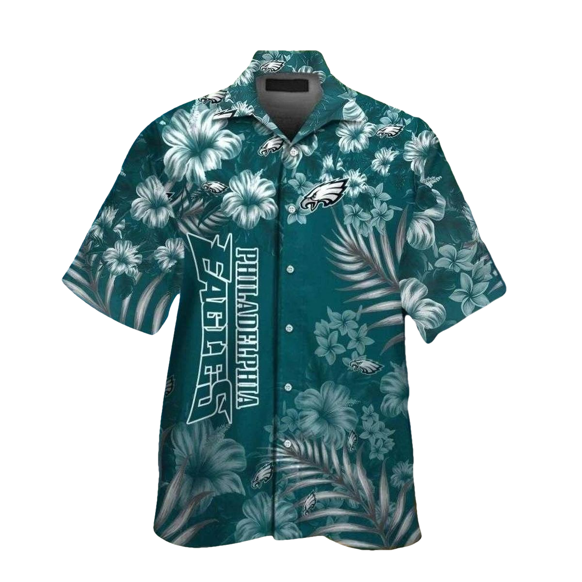 Philadelphia Eagles Floral Paradise Hawaiian Shirt - Moonbestprint
