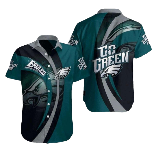 Philadelphia Eagles Eagles Rally Cry Go Green Hawaiian Shirt - Moonbestprint