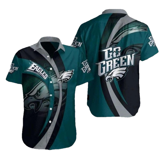 Philadelphia Eagles Eagles Rally Cry Go Green Hawaiian Shirt - Moonbestprint