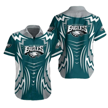 Philadelphia Eagles Dynamic Zigzag Hawaiian Shirt - Moonbestprint