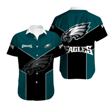 Philadelphia Eagles Bold Chevron Hawaiian Shirt - Moonbestprint
