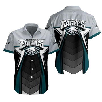 Philadelphia Eagles Abstract Blackout Hawaiian Shirt - Moonbestprint